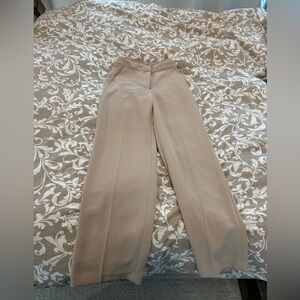 Aritzia Limitless Cream Wide Leg Pants (Tall)